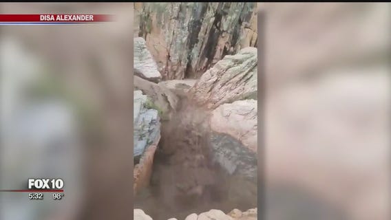 Couple who narrowly missed deadly flash flooding speaks out