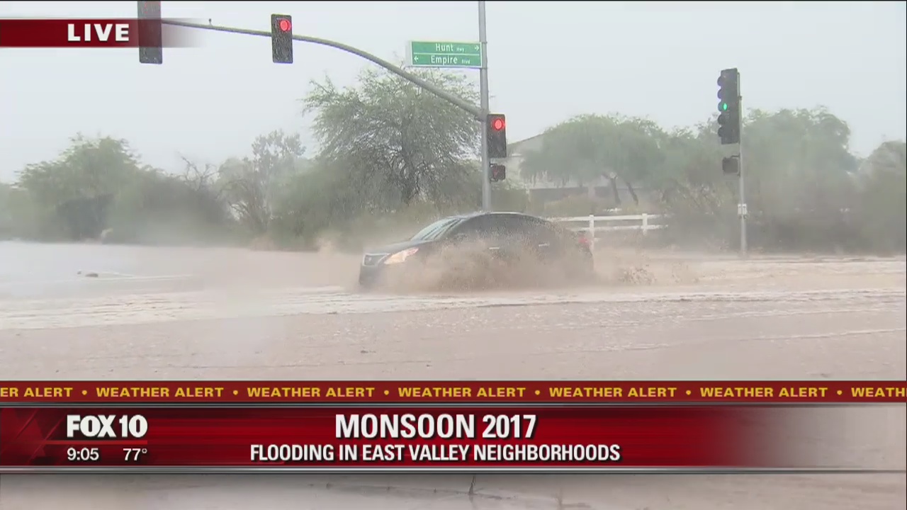 MONSOON 2017: Heavy rain, flooding hits the East Valley