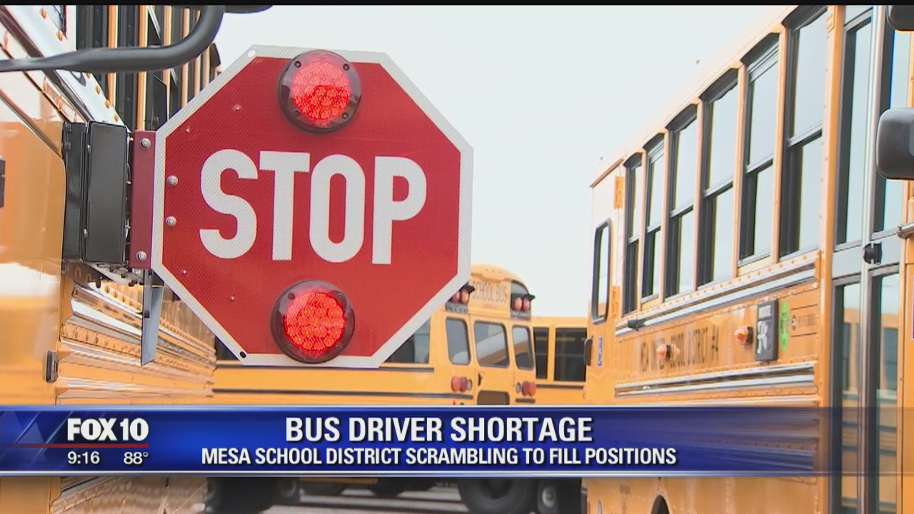 Mesa School District experiencing bus driver shortage