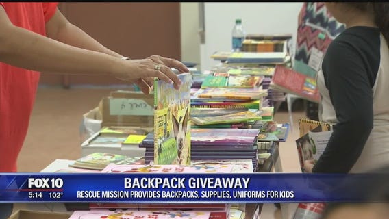 Phoenix Rescue Mission helps families shop for back to school supplies free of charge