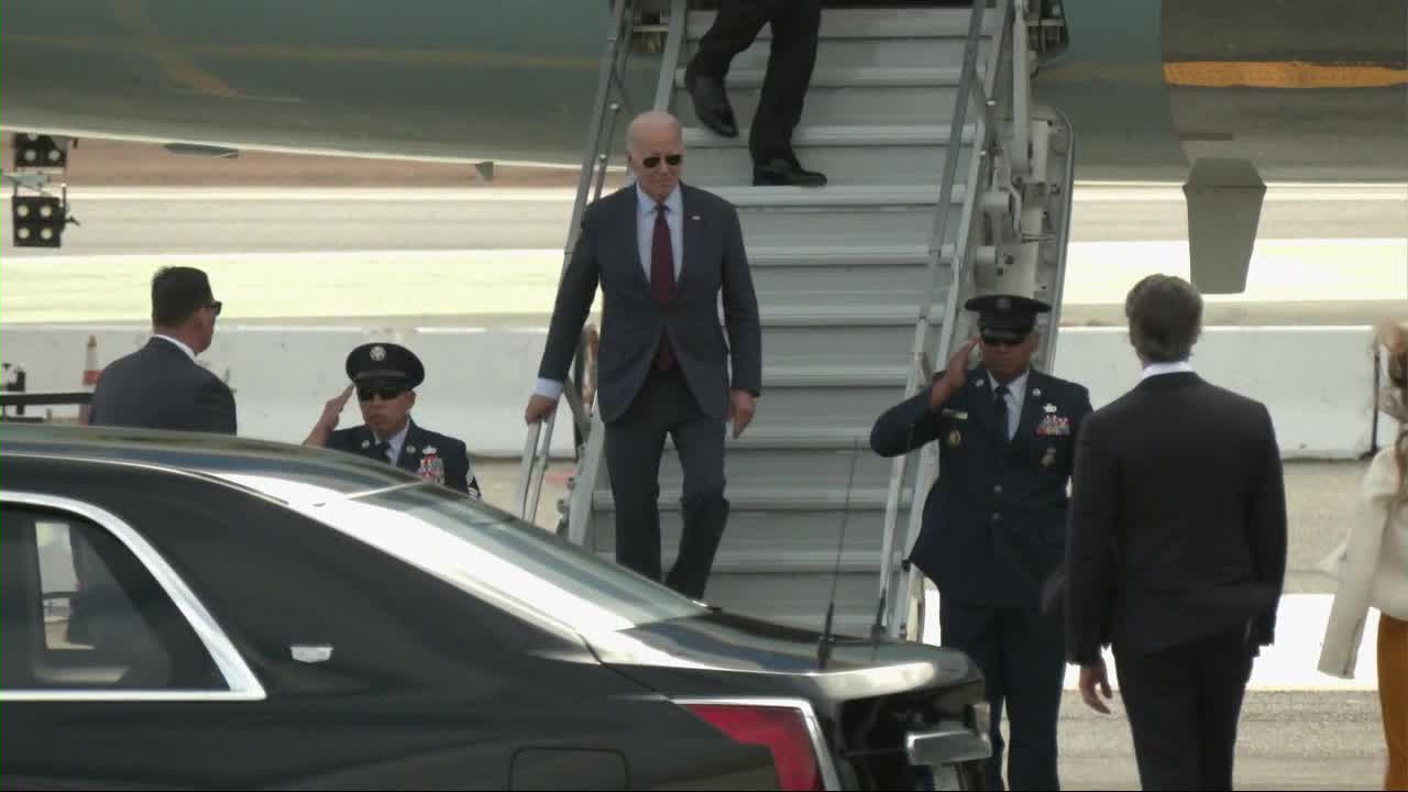 Biden arrives in San Francisco for APEC