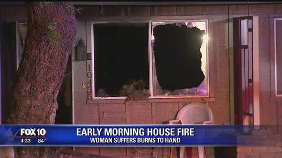 Woman suffers burns during early morning house fire in Sun City