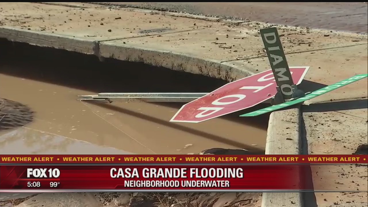 MONSOON 2017: Casa Grande neighborhood hit with flooding and damage after Saturday night's storm