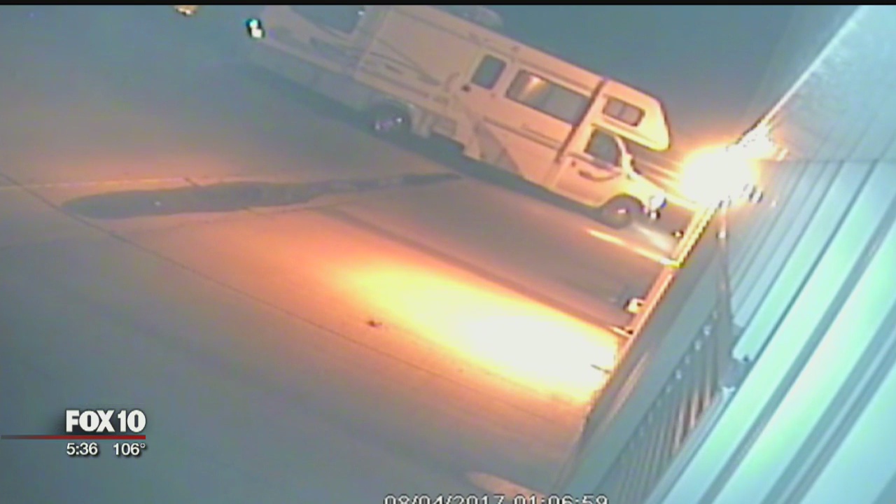 Suspect accused of breaking into 41 storage units, stealing trailer & RV