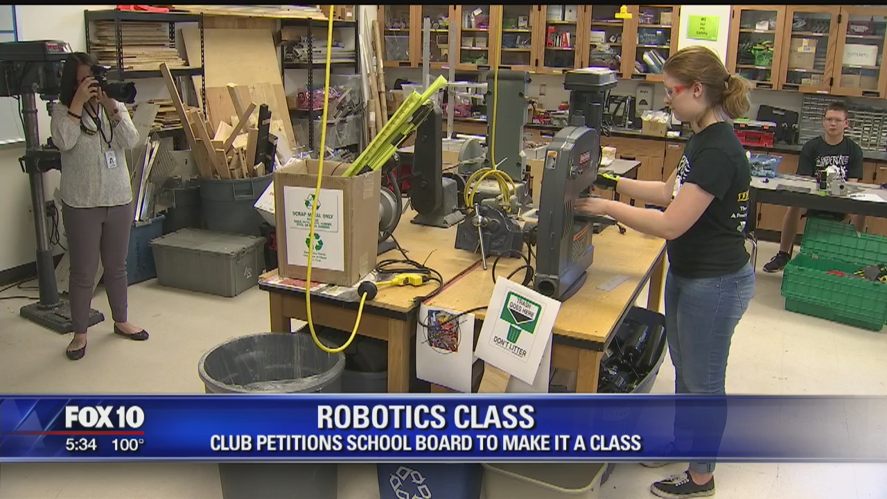 Saguaro High School Robotics club successfully petitioned school board to make it a class
