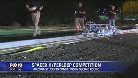 Arizona students competing in second round of a Hyperloop competition put on by SpaceX
