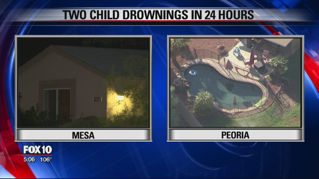 2 child drownings in 24 hours, both involving backyard pools