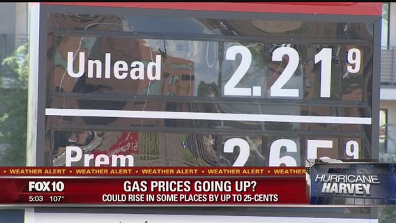 Hurricane Harvey likely to boost gas prices for US drivers
