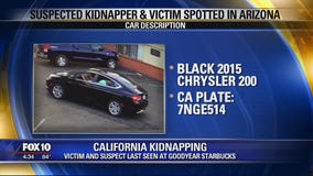 Kidnapping victim and suspect from CA spotted in AZ