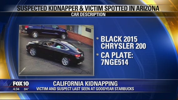 Kidnapping victim and suspect from CA spotted in AZ