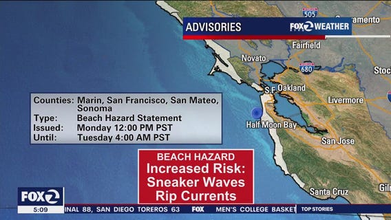 Sneaker waves, rip currents