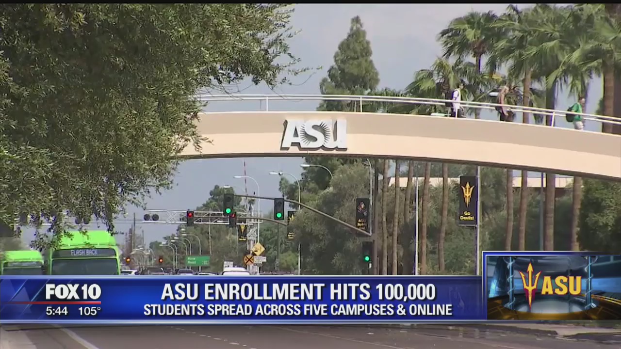 Enrollment at Arizona State University hits 100,000