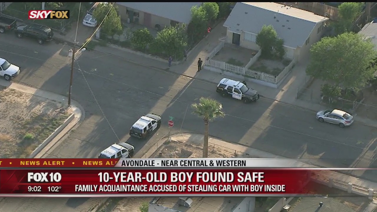 Family acquaintance accused of stealing car with boy inside