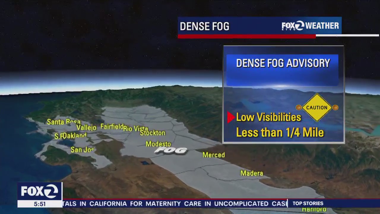 Dense fog, nice afternoon