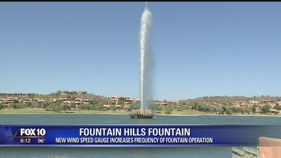 New wind meter to help control the flow of water at Fountain Hills' fountain