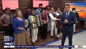 Performers from the Great Dickens Christmas Fair stop by KTVU before the show