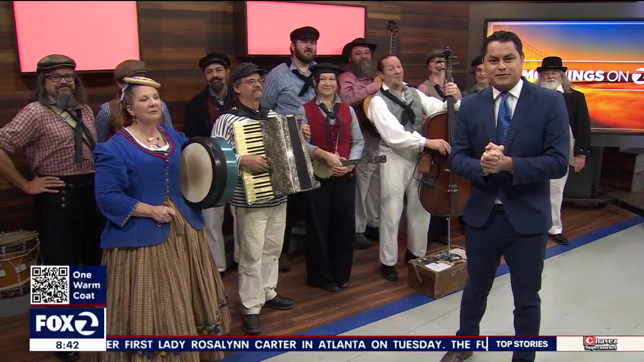 Performers from the Great Dickens Christmas Fair stop by KTVU before the show