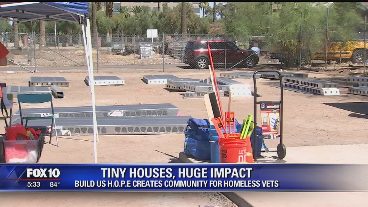 Phoenix organization breaks ground on new tiny home development for homeless veterans