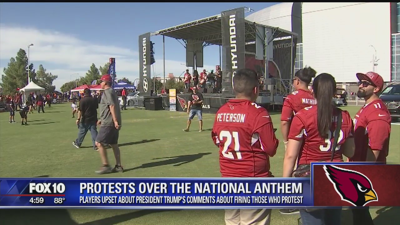 Football fans in Glendale weight in on NFL protest controversy