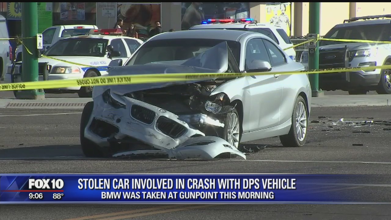 Car involved in four-car crash in Phoenix stolen in Scottsdale carjacking