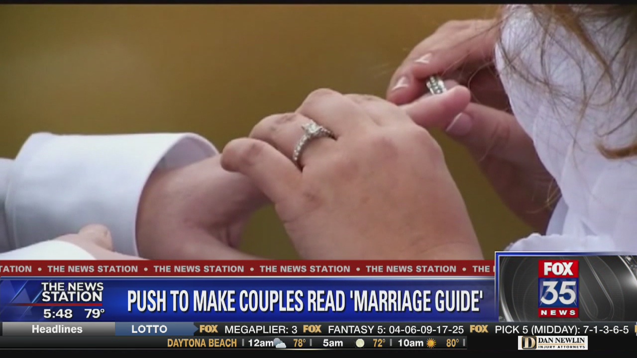 Bill would require couples to read 'healthy marriage' guide