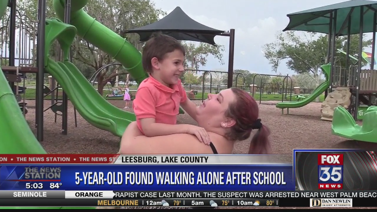 Child found walking alone along busy road after school