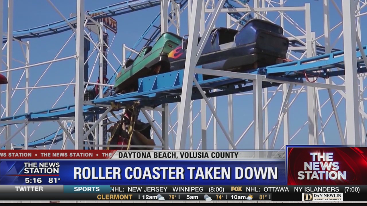 Sand Blaster Roller Coaster removed from Daytona Beach