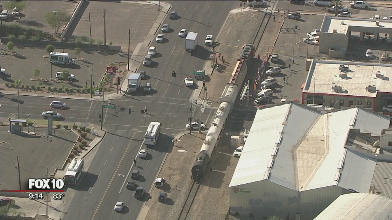 Police: Pedestrian hit by train in Phoenix | FOX 10 Phoenix