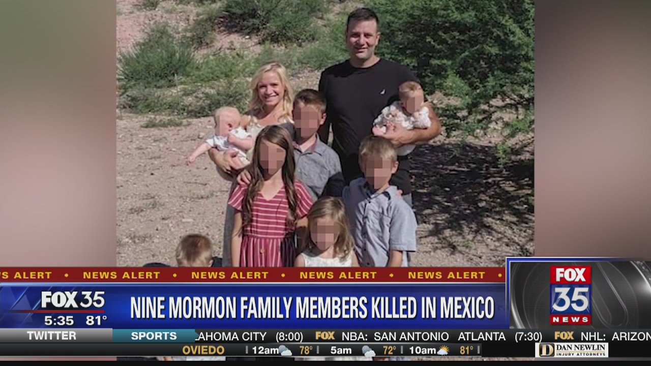 Nine Mormon family members killed in Mexico