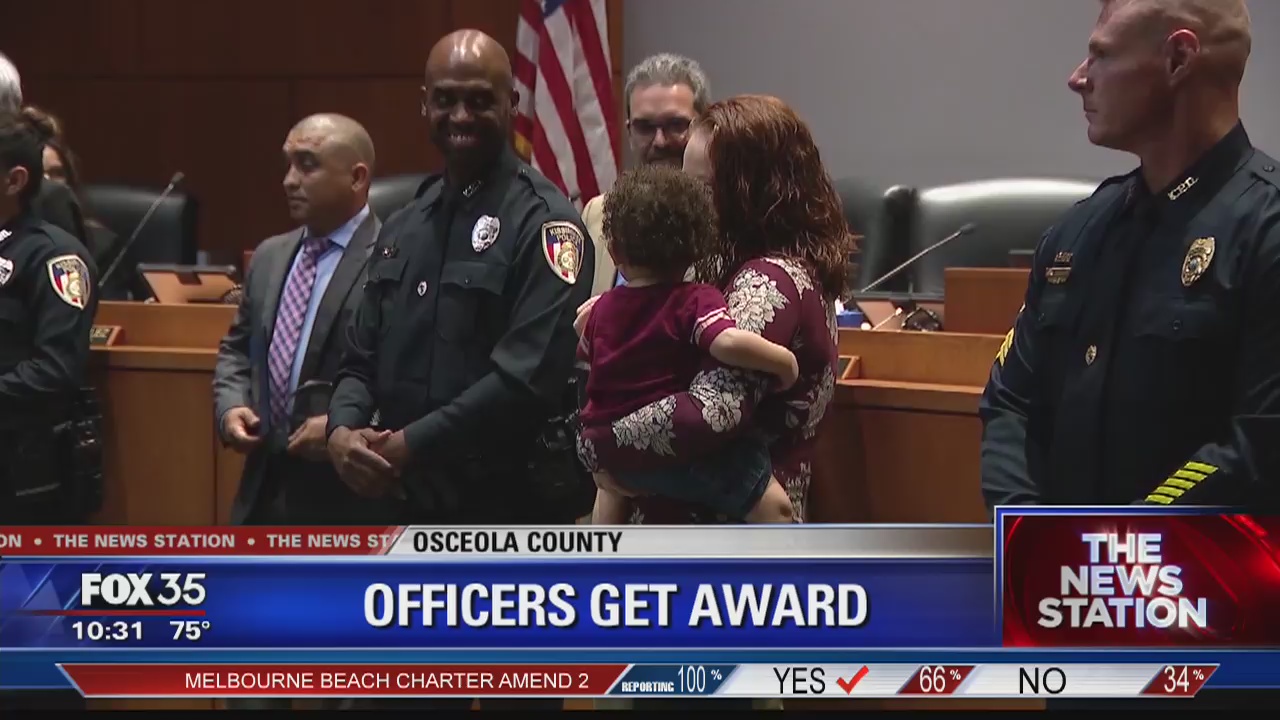 Kissimmee police officers honored for saving child