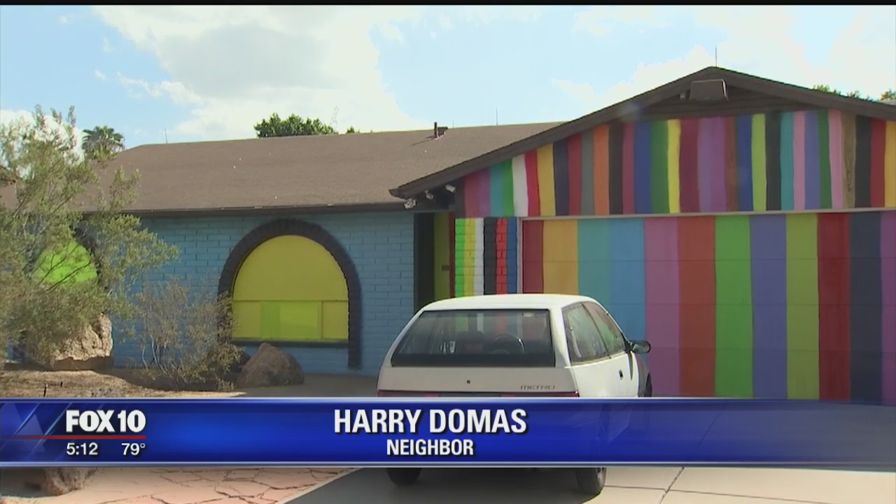 Peoria home painted in 100 colors