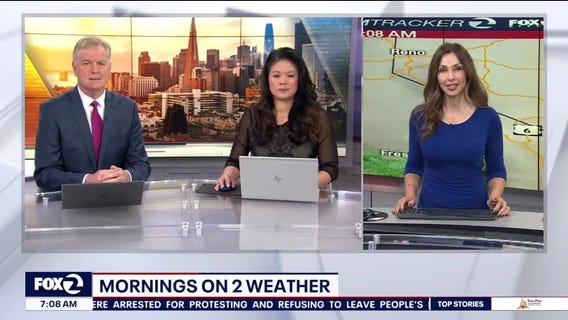 Light rain in Bay Area, Sierra snow