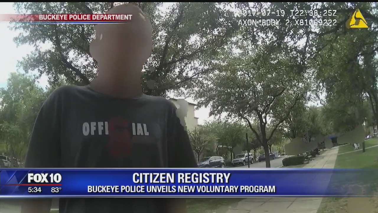 Buckeye Police planning new registry for citizen with "special needs"