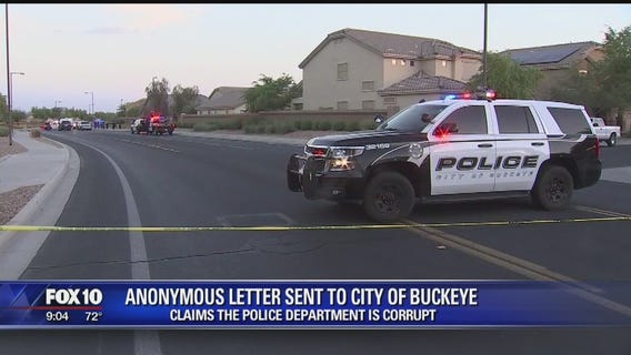 Anonymous letter alleges incidents of corruption within Buckeye's police department