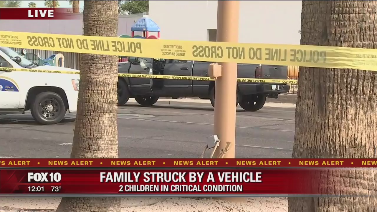 Woman, children struck at Phoenix intersection
