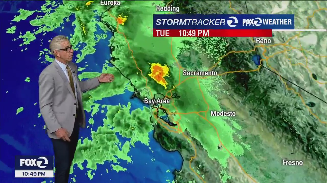 Rain falls early Wednesday