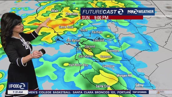 Heavy rains to drench Bay Area