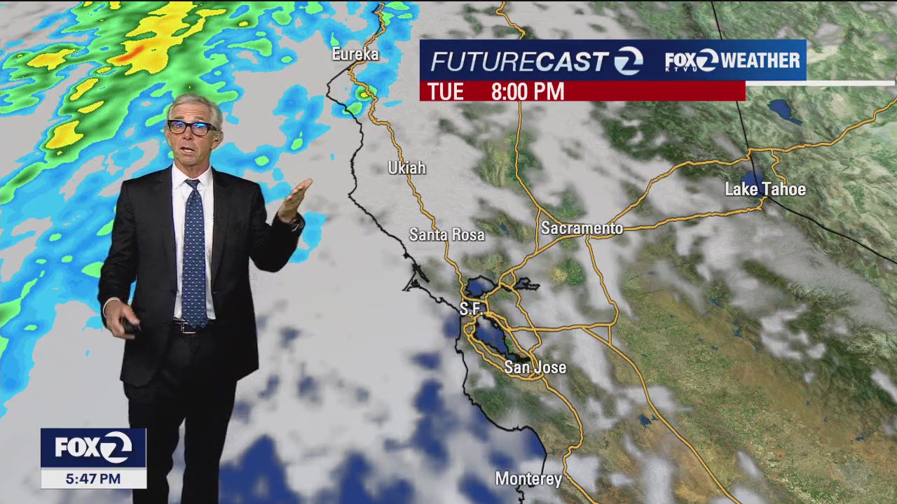 Tuesday will be dry, more rain Wednesday