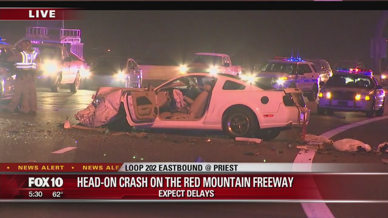 Possible head-on crash closes Loop 202 in Tempe | FOX 10 Phoenix