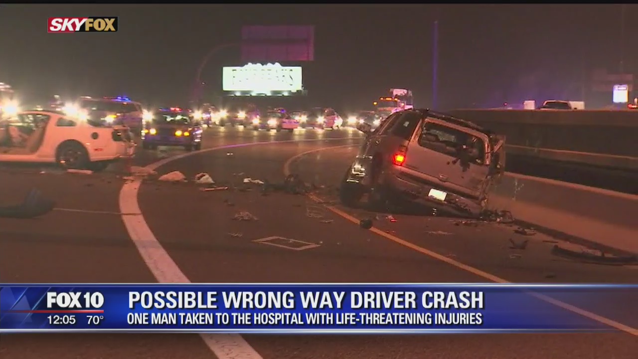 Loop 202 reopens in Tempe following possible wrong-way crash | FOX 10 ...