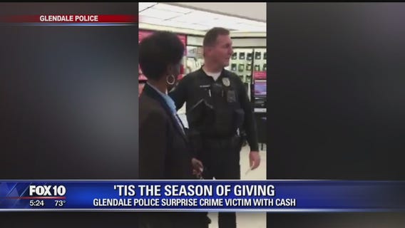 Glendale police officers return woman's stolen money