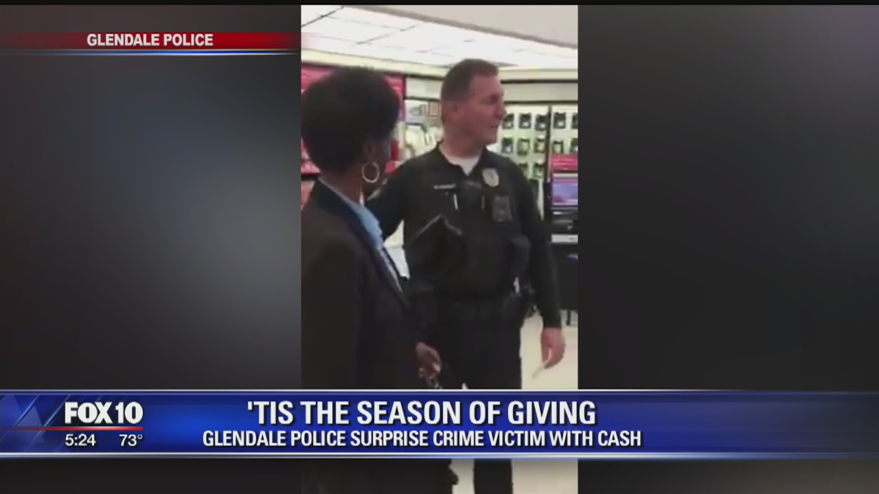 Glendale police officers return woman's stolen money