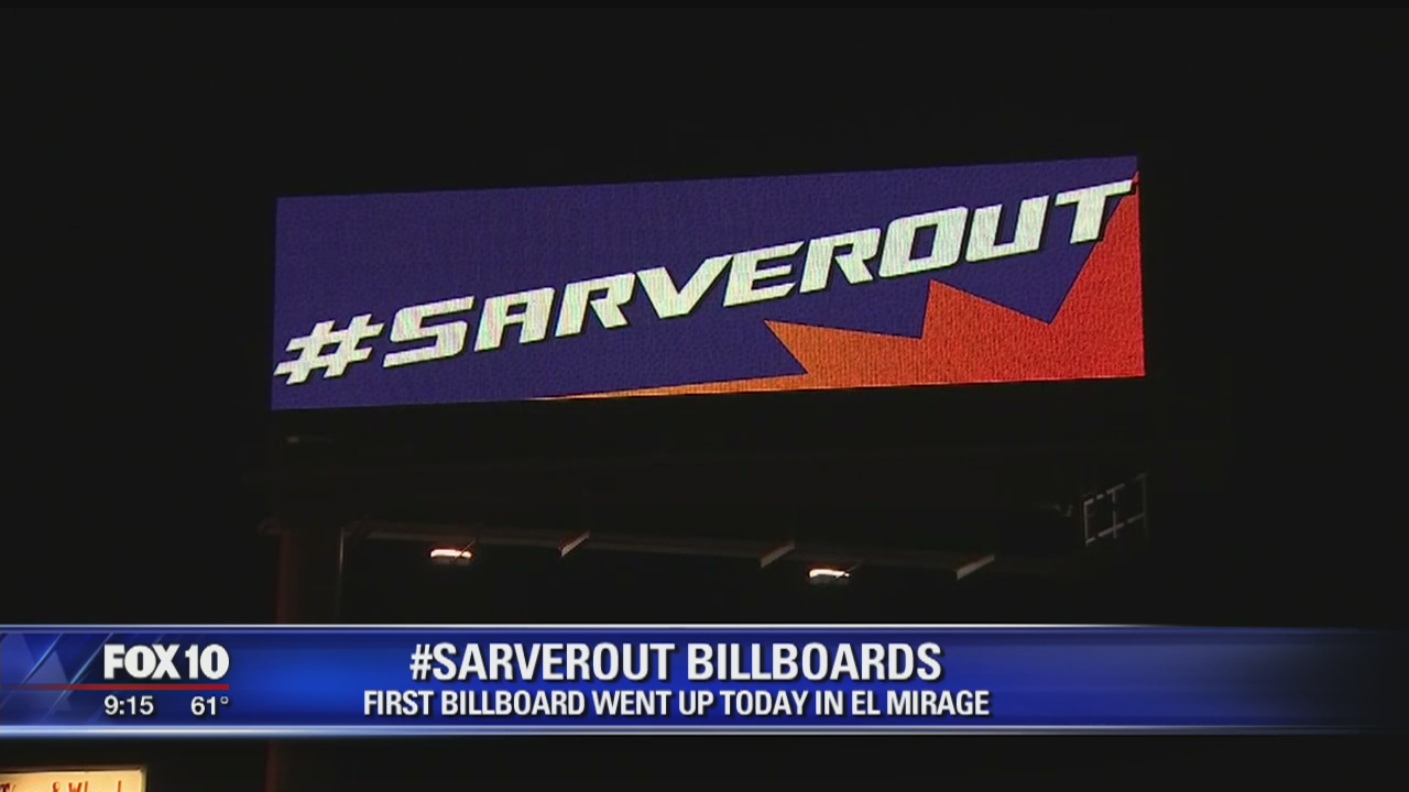 Billboard that calls on Robert Sarver to step down as Phoenix Suns' owner is up