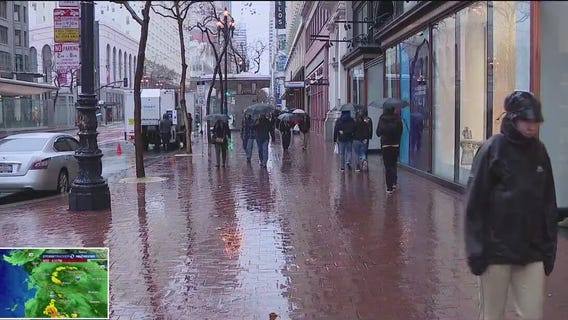 San Francisco drenched in rain amid storm
