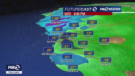 2 p.m. Bay Area storm update
