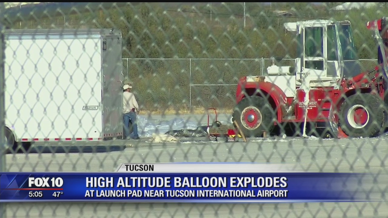High-altitude balloon explodes near Tucson Intl. Airport