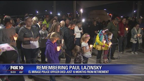 Vigil held for fallen El Mirage Police officer