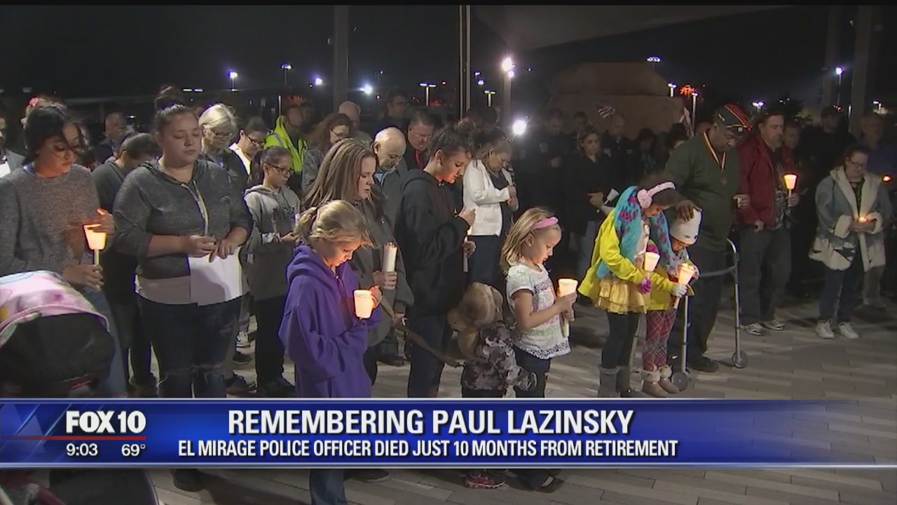 Vigil held for fallen El Mirage Police officer