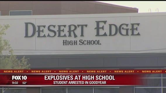 Goodyear PD: Desert Edge High School student arrested for having explosive devices
