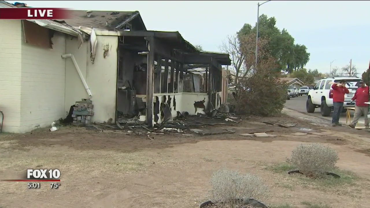 Home destroyed by fire in Glendale